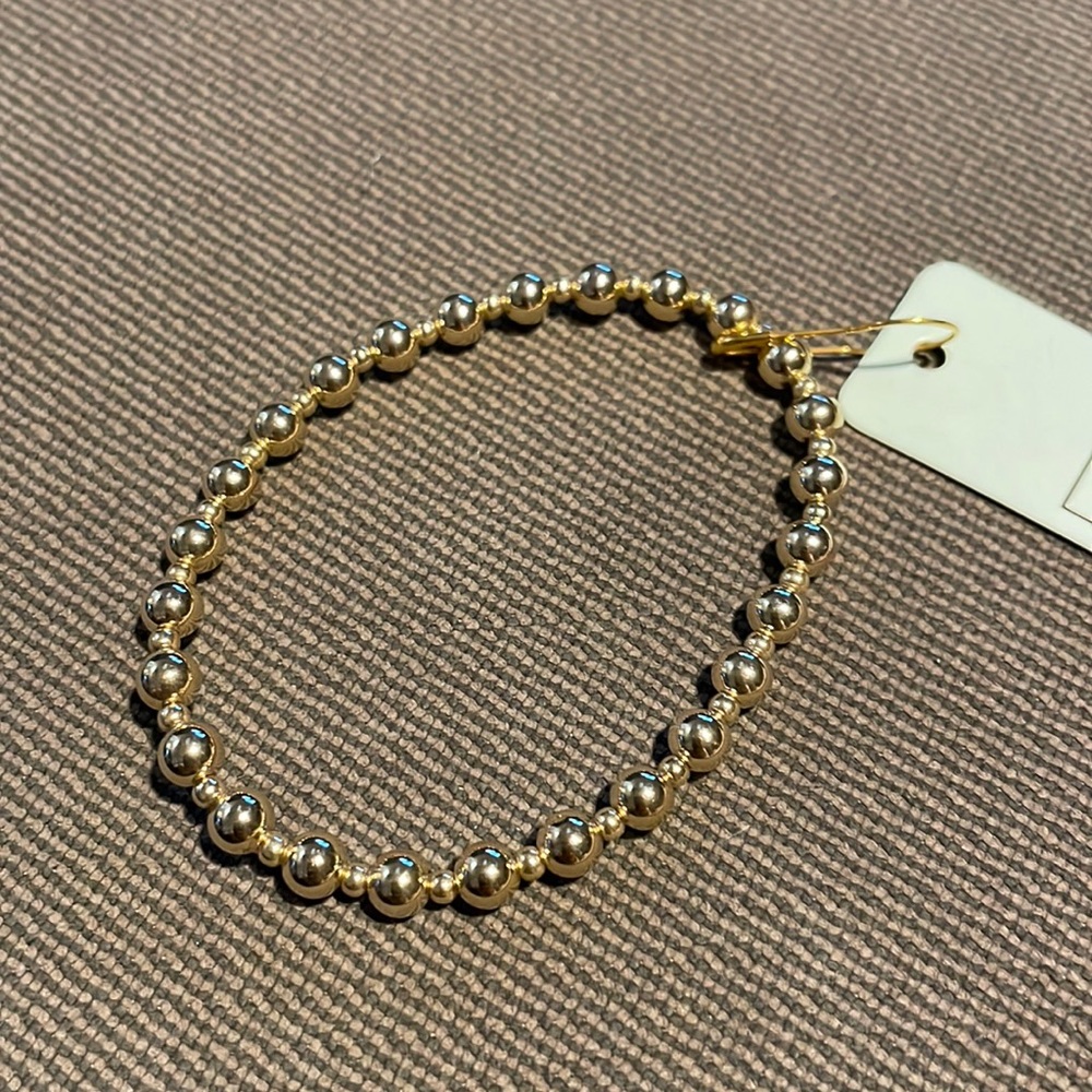 NWT Enewton Classic Grateful Pattern 5mm Bead Bracelet - Picture 3 of 4